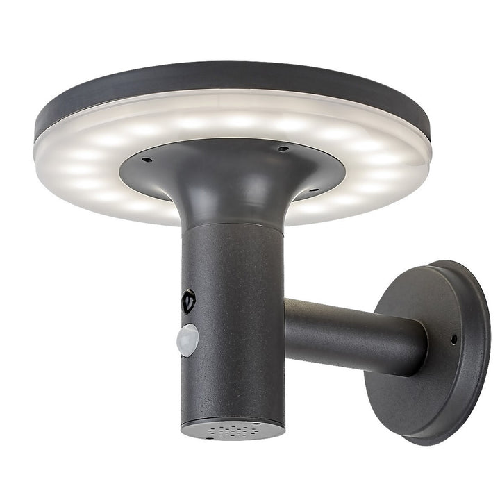 Candeeiro de parede solar Rabalux para exterior, IP44, 10 W, Alasca