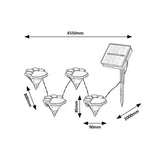 Rabalux Luces solares, 4 piezas, LED, IP44, batería 600mAh, Wigry