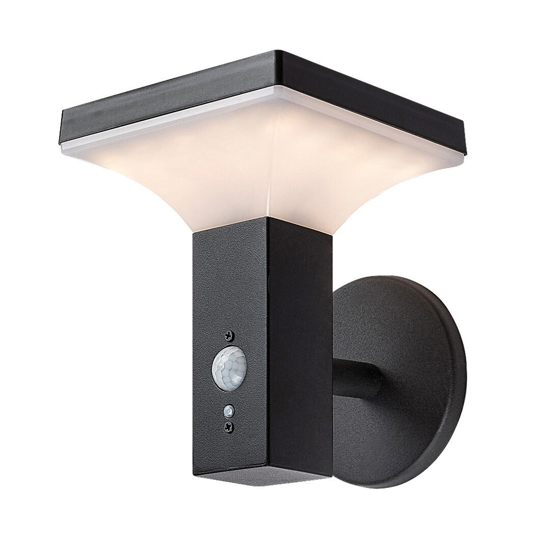 Candeeiro de parede exterior Rabalux, lâmpada solar, IP44, LED 4W, Geleen