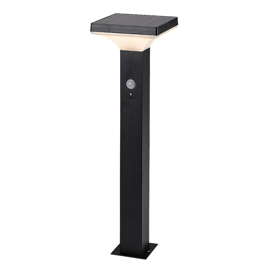Candeeiro de exterior Rabalux, candeeiro de pé solar, LED 4W, IP44, preto, Geleen