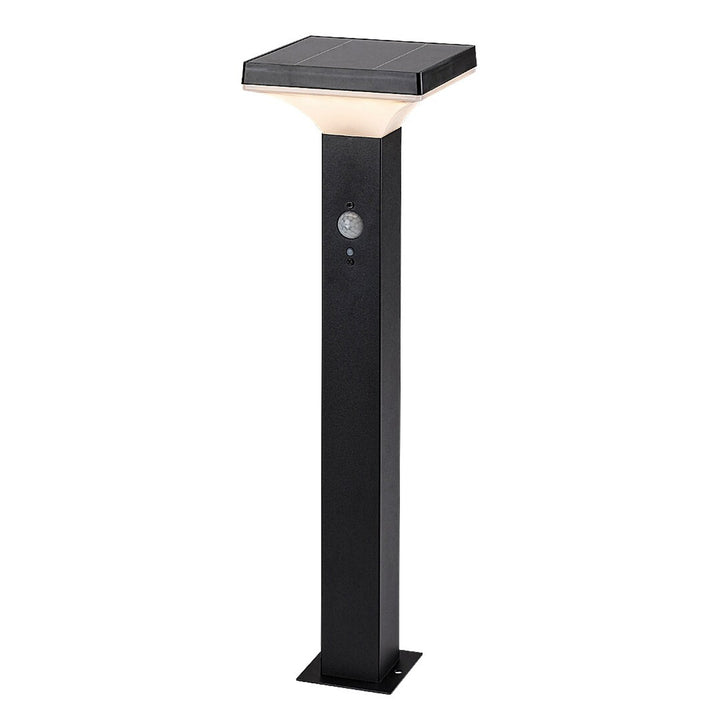 Candeeiro de exterior Rabalux, candeeiro de pé solar, LED 4W, IP44, preto, Geleen