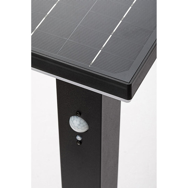 Candeeiro de exterior Rabalux, candeeiro de pé solar, LED 4W, IP44, preto, Geleen