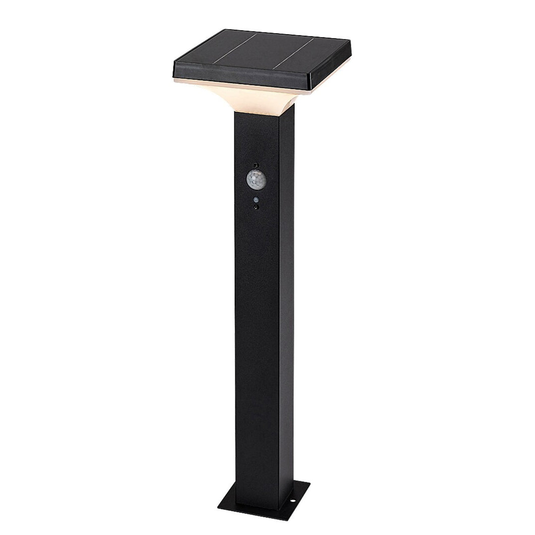 Candeeiro de exterior Rabalux, candeeiro de pé solar, LED 4W, IP44, preto, Geleen