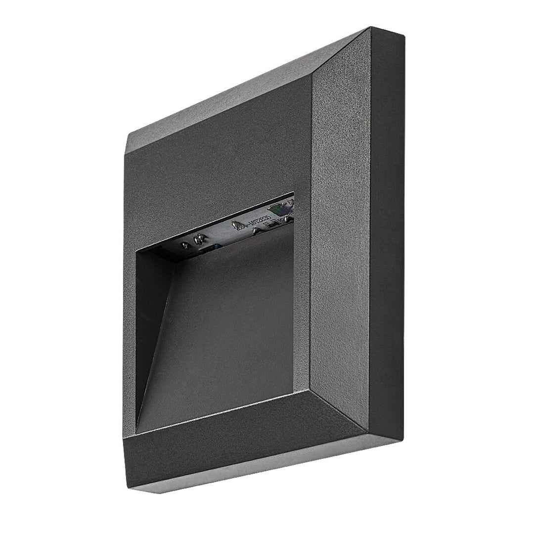 Aplique de parede exterior Rabalux, lâmpada LED 4W, antracite, Trento