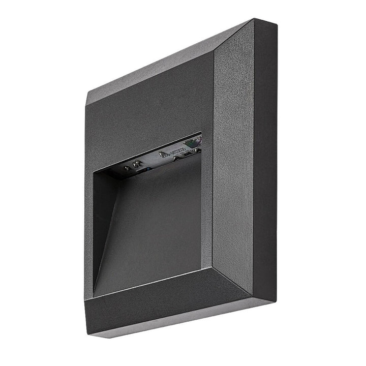 Aplique de parede exterior Rabalux, lâmpada LED 4W, antracite, Trento