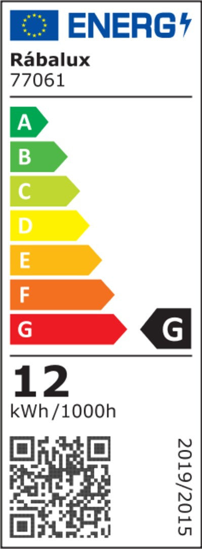 Candeeiro Rabalux, Candeeiro de Parede para Exterior, Candeeiro de Parede, IP44, LED, 12W, Suave