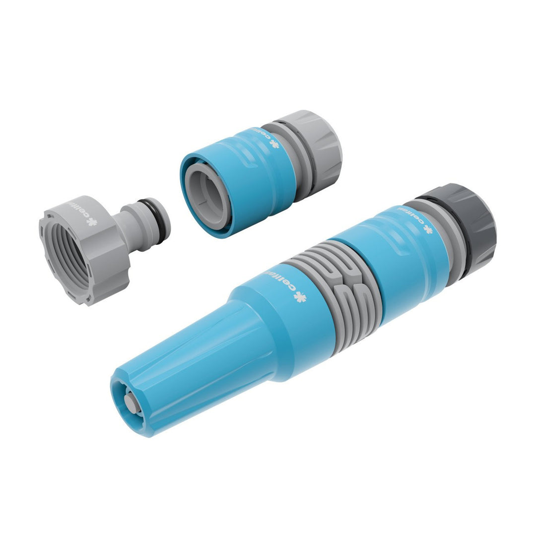 Conjunto de aspersores rectos Cellfast, conector rápido de 1/2'', ideal