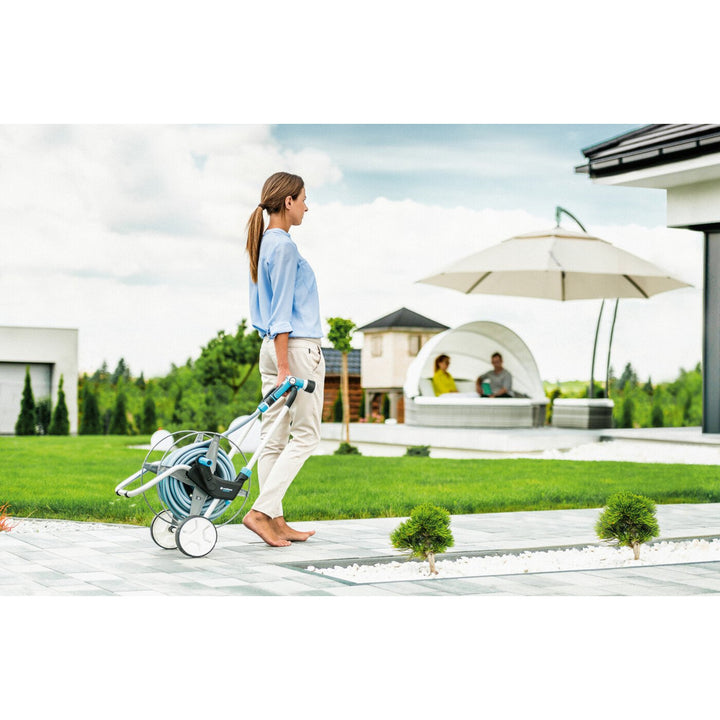 Conjunto de jardim Cellfast, carrinho, mangueira de 20 m 3/4, aspersor, acessórios, EXPLORER