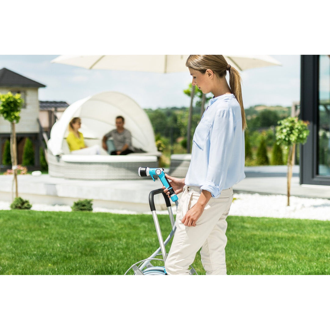 Conjunto de jardim Cellfast, carrinho, mangueira de 20 m 3/4, aspersor, acessórios, EXPLORER