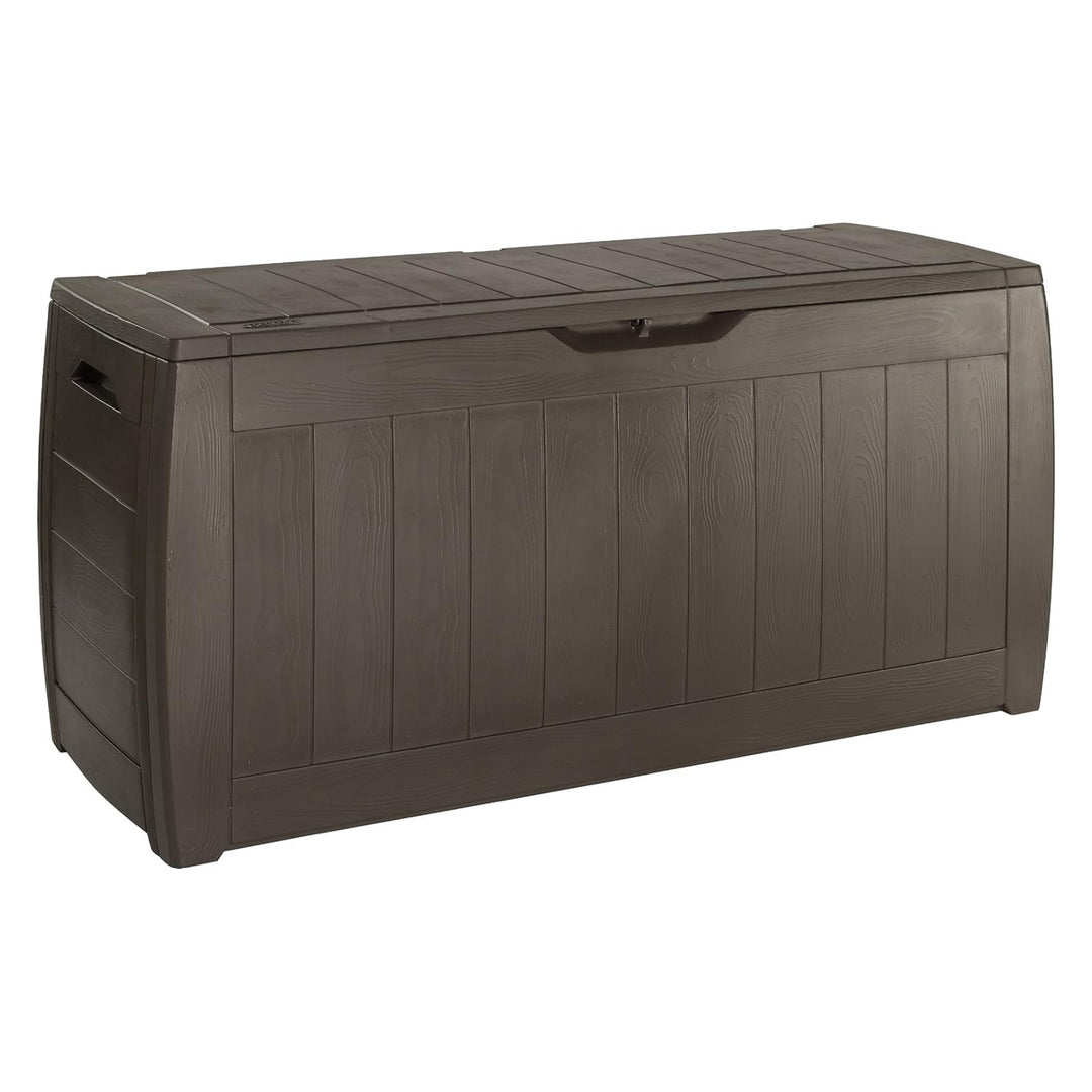 Caixa de Jardim Keter, Capacidade 270L, Castanho, Hollywood