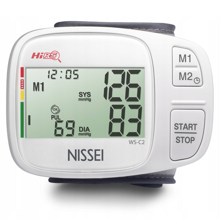 Monitor automático de pressão arterial de pulso Nissei DSK-1031, monitor digital de pressão arterial