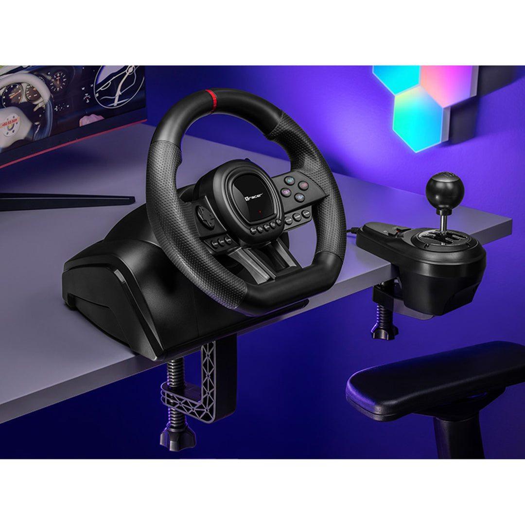 Volante Tracer com caixa de velocidades, pedais, para PC PS3 PS4 Xbox One Xbox360 Switch, Simracer
