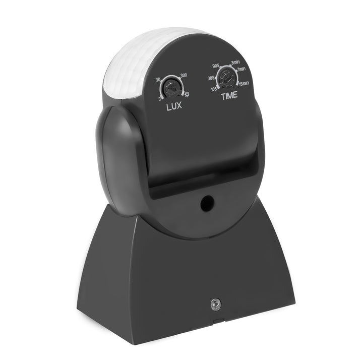 Sensor de movimento infravermelho universal Maclean MCE201 GR com sensor de crepúsculo, alcance: 12 m, detetor de movimento para montagem no teto e na parede, utilização no interior e no exterior