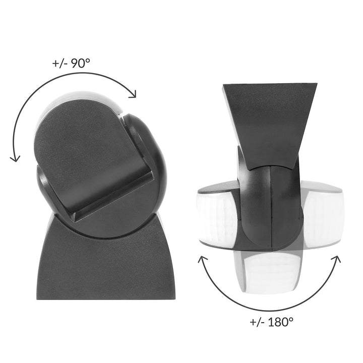 Sensor de movimento infravermelho universal Maclean MCE201 GR com sensor de crepúsculo, alcance: 12 m, detetor de movimento para montagem no teto e na parede, utilização no interior e no exterior
