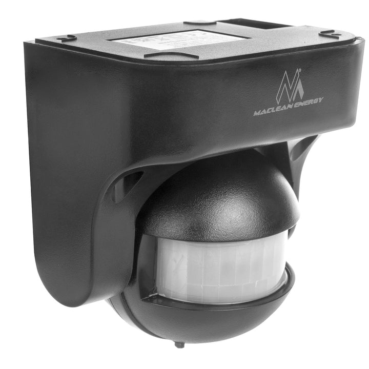 Sensor de movimento infravermelho Maclean MCE358 GR Sensor PIR de 180° com sensor infravermelho de crepúsculo IP44 | Uso interno e externo | Alcance até 12 m | Carga de 300/1200 W