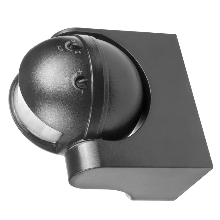 Sensor de movimento infravermelho Maclean MCE358 GR Sensor PIR de 180° com sensor infravermelho de crepúsculo IP44 | Uso interno e externo | Alcance até 12 m | Carga de 300/1200 W