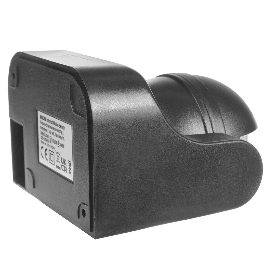 Sensor de movimento infravermelho Maclean MCE358 GR Sensor PIR de 180° com sensor infravermelho de crepúsculo IP44 | Uso interno e externo | Alcance até 12 m | Carga de 300/1200 W