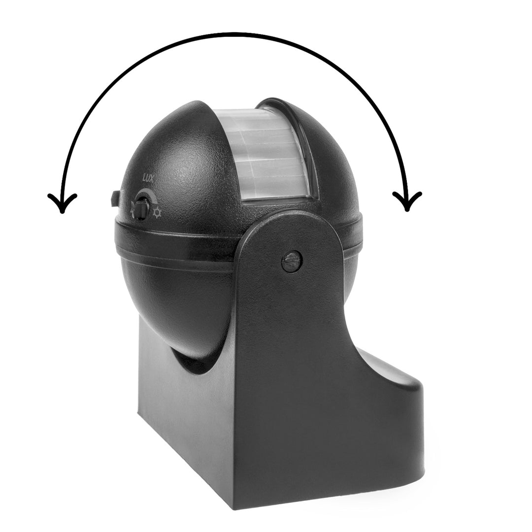 Sensor de movimento infravermelho Maclean MCE358 GR Sensor PIR de 180° com sensor infravermelho de crepúsculo IP44 | Uso interno e externo | Alcance até 12 m | Carga de 300/1200 W