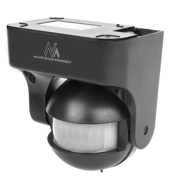 Sensor de movimento infravermelho Maclean MCE358 GR Sensor PIR de 180° com sensor infravermelho de crepúsculo IP44 | Uso interno e externo | Alcance até 12 m | Carga de 300/1200 W