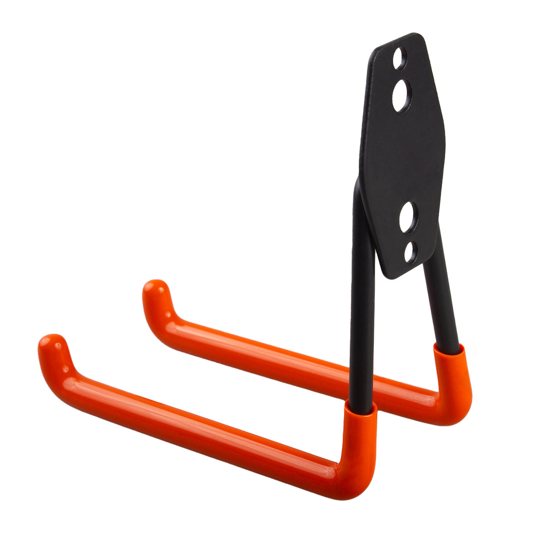 Gancho de garagem Maclean MC-443, suporte de parede para pneus, ferramentas, escada, bicicleta, gancho de parede para organização, gancho duplo de arrumação, cabide para ferramentas (carga máxima: 50 kg)