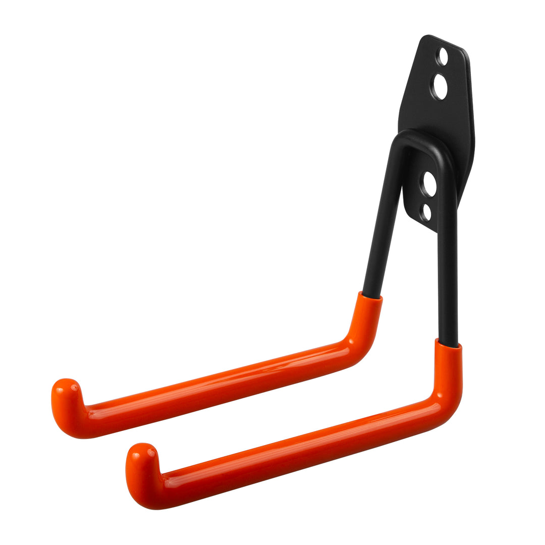 Gancho de garagem Maclean MC-443, suporte de parede para pneus, ferramentas, escada, bicicleta, gancho de parede para organização, gancho duplo de arrumação, cabide para ferramentas (carga máxima: 50 kg)