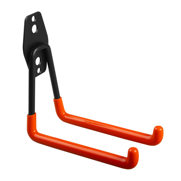 Gancho de garagem Maclean MC-443, suporte de parede para pneus, ferramentas, escada, bicicleta, gancho de parede para organização, gancho duplo de arrumação, cabide para ferramentas (carga máxima: 50 kg)