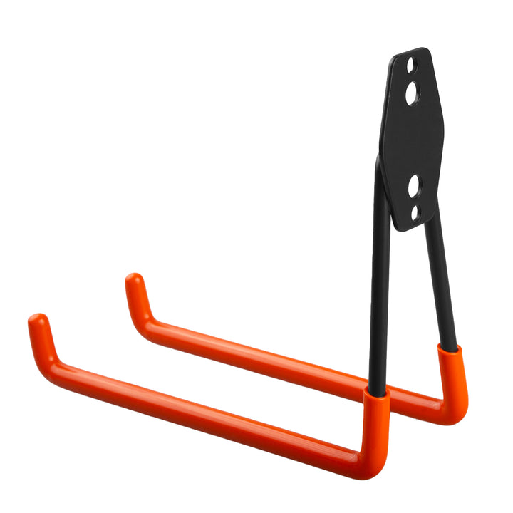 Gancho de garagem Maclean MC-444, suporte de parede para pneus, ferramentas, escada, bicicleta, gancho de parede para organização, gancho duplo de arrumação, cabide para ferramentas (carga máxima: 25 kg)