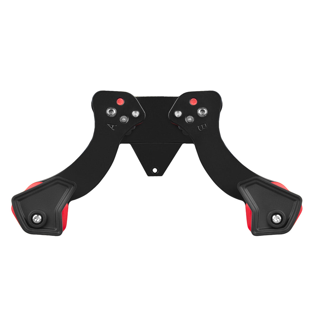 Suporte de parede para bicicleta Maclean MC-449, suporte para bicicleta com 2 ganchos | Suporte de parede horizontal para bicicleta, carga máxima de 30 kg | Espaçamento ajustável entre braços, distância ajustável à parede: 29-39 cm