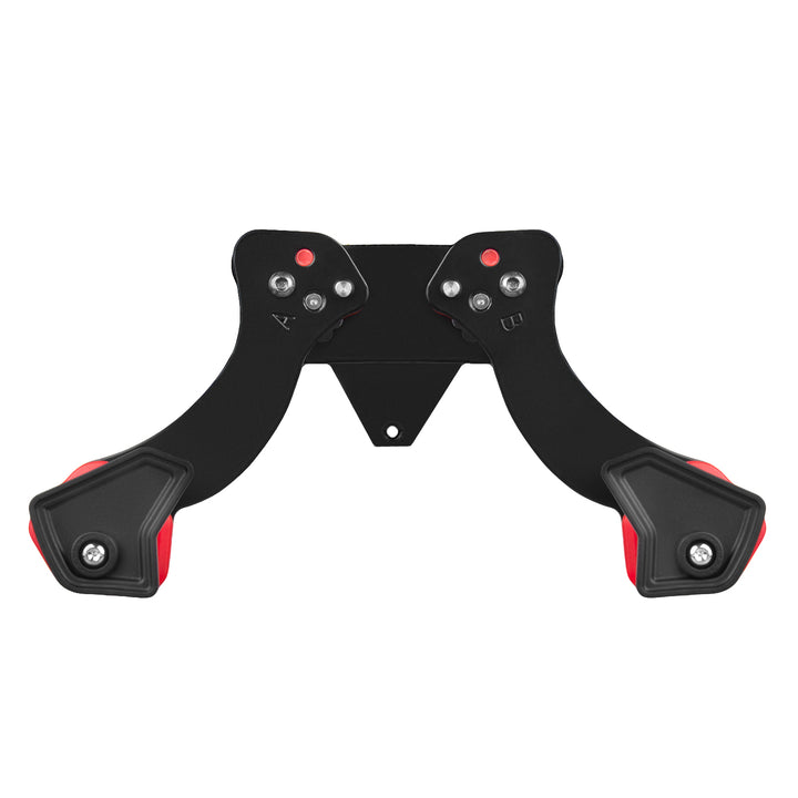 Suporte de parede para bicicleta Maclean MC-449, suporte para bicicleta com 2 ganchos | Suporte de parede horizontal para bicicleta, carga máxima de 30 kg | Espaçamento ajustável entre braços, distância ajustável à parede: 29-39 cm