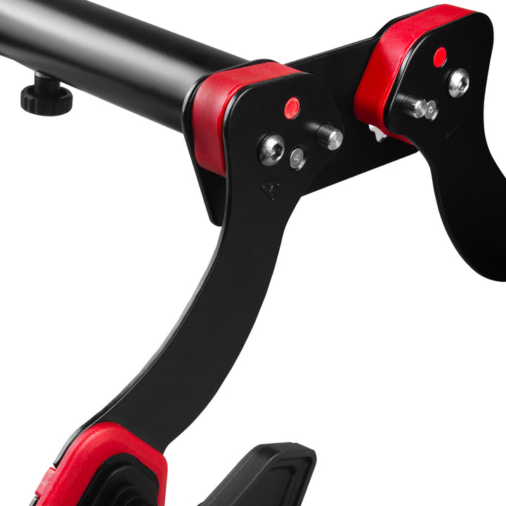 Suporte de parede para bicicleta Maclean MC-449, suporte para bicicleta com 2 ganchos | Suporte de parede horizontal para bicicleta, carga máxima de 30 kg | Espaçamento ajustável entre braços, distância ajustável à parede: 29-39 cm