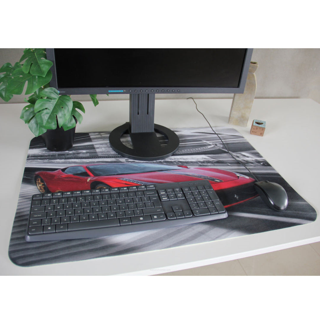 Tapete de mesa ARCO DESIGN, Tapete de Rato em feltro, 50x70 cm, Ferrari