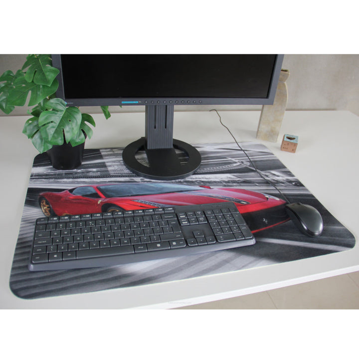 Tapete de mesa ARCO DESIGN, Tapete de Rato em feltro, 50x70 cm, Ferrari