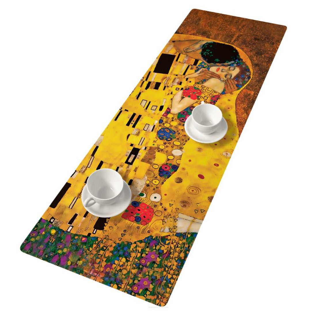 Caminho de Mesa Bertoni em Feltro, 95x33cm, Estampado Beijo