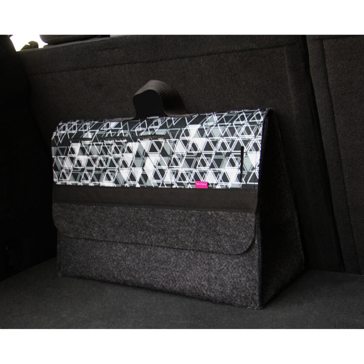 Bolsa Arco Design, Organizador de Mala de Carro, 46x20cm, Triângulo B-LUX