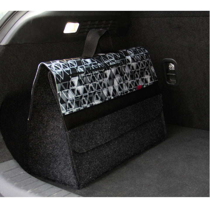 Bolsa Arco Design, Organizador de Mala de Carro, 46x20cm, Triângulo B-LUX