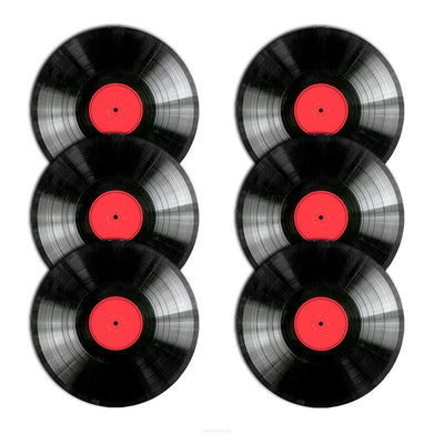 Conjunto de Trevo Bertoni, 6 peças, redondo, 33 cm, design em vinil