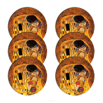 Conjunto de Trivet Bertoni, 6 peças, redondo, 33 cm, design Kiss