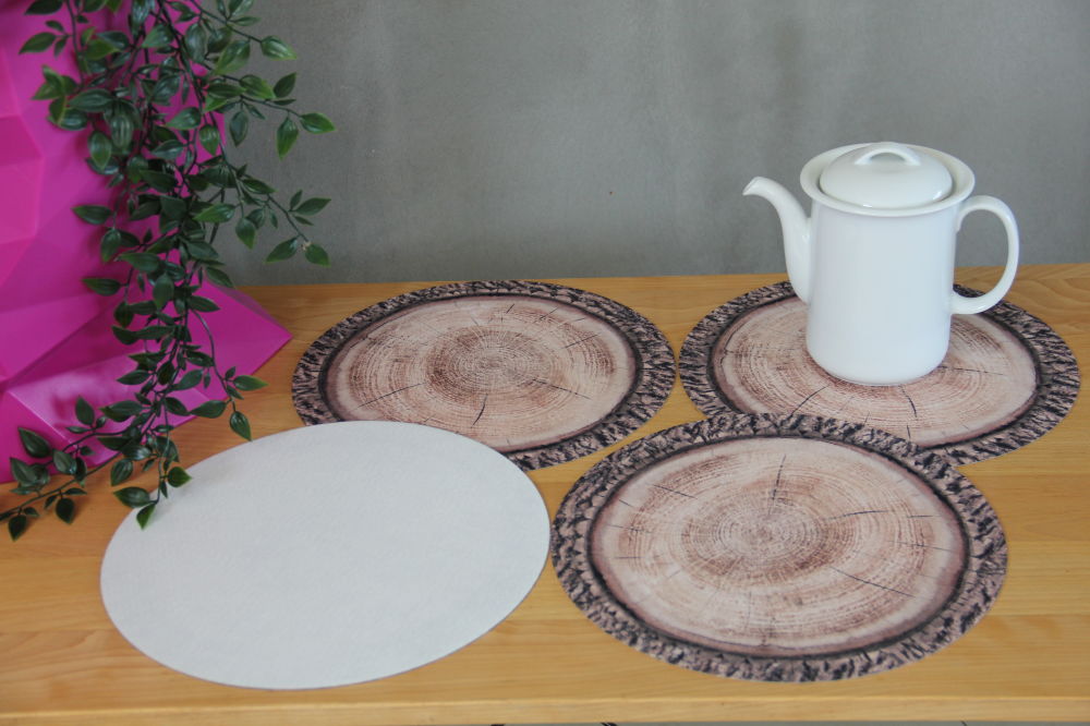 Conjunto de Trevo Bertoni Arco Design, 4 peças, redondo, 33 cm, Robina