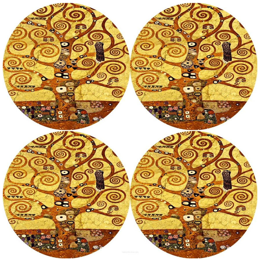 Arco Design Juego de salvamanteles Bertoni, 4 piezas, redondo, 33 cm, Artdeco