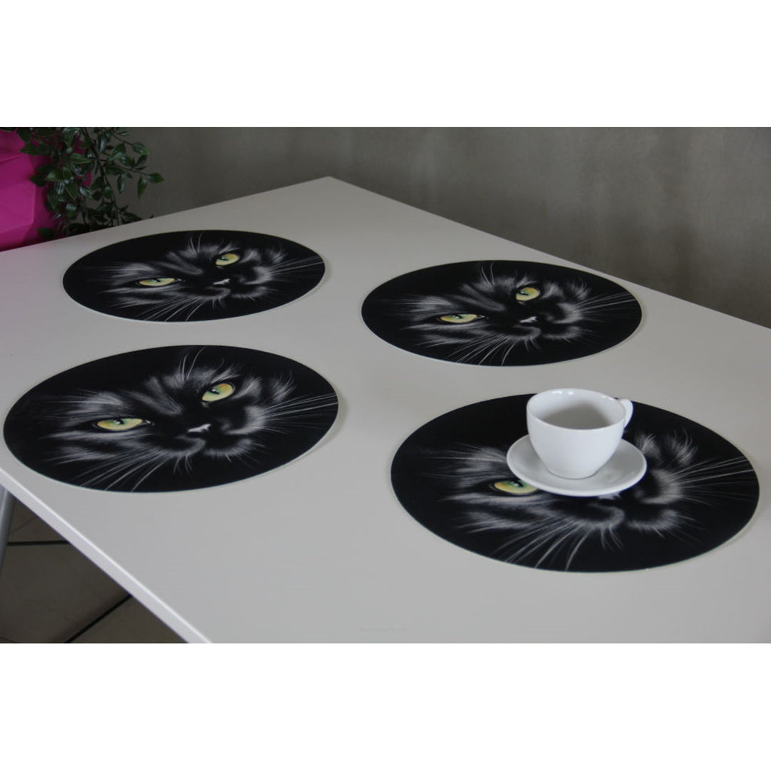 Conjunto de Trevo Bertoni Arco Design, 4 peças, redondo, 33 cm, preto