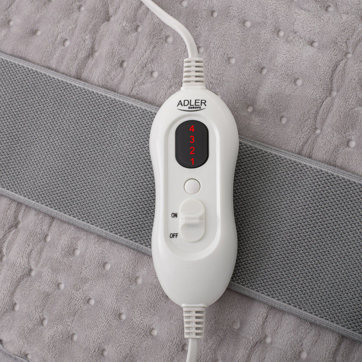 Cinturón lumbar calefactor Adler, 4 ajustes de temperatura, potencia 100W, mando a distancia LCD, AD 7437