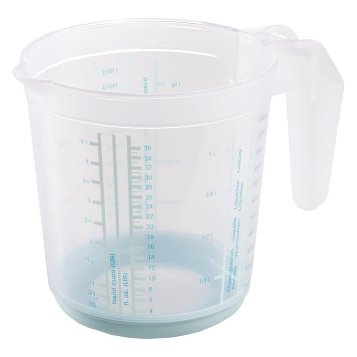 Jarra de medição Keeper, antiderrapante com pega, 1L, água-marinha, Masimmo