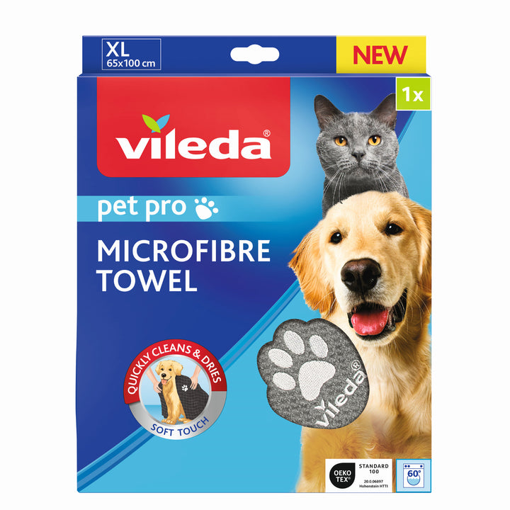 Toalha Vileda Pet, Toalha Microfibra, XL, Pet Pro