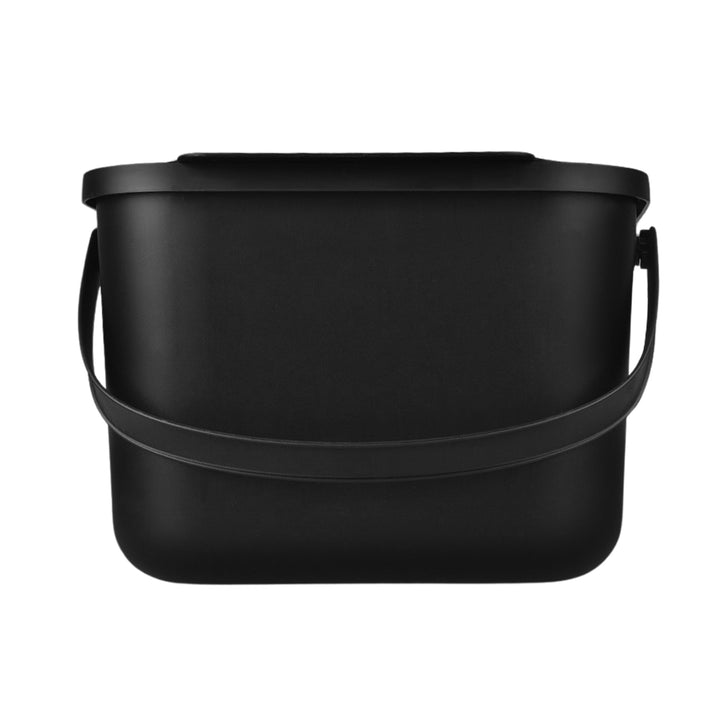 Prático contentor para resíduos biológicos, caixa de compostagem, capacidade de 6 litros, preto, mini caixa