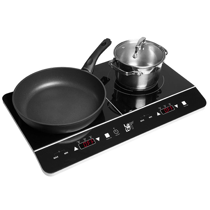 Fogão de indução Lafe, fogão elétrico, portátil, 3500 W, duplo, CIY 002