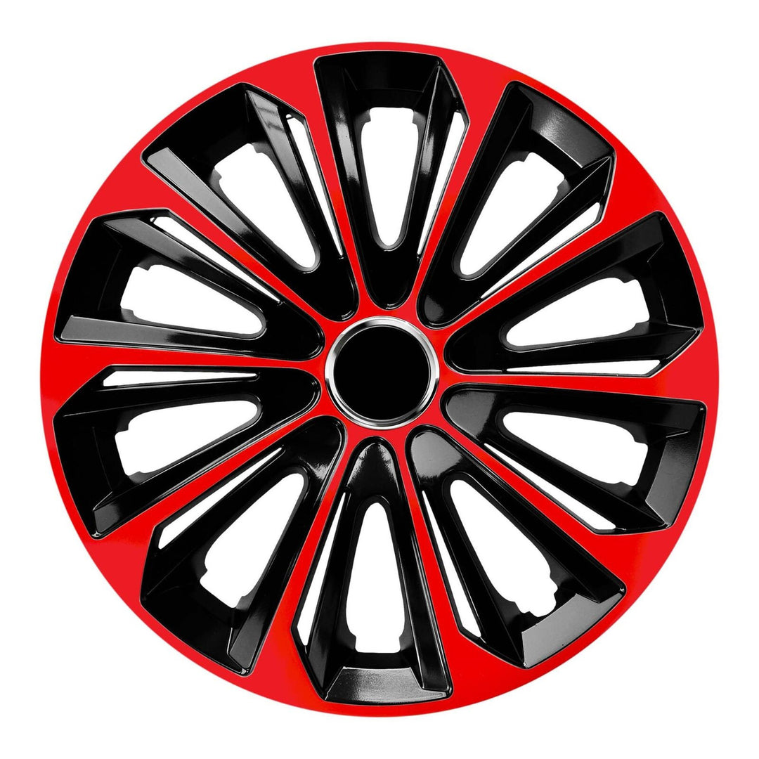 NRM Extra Strong Tapacubos universal 14", Color rojo/negro, 1 unidad