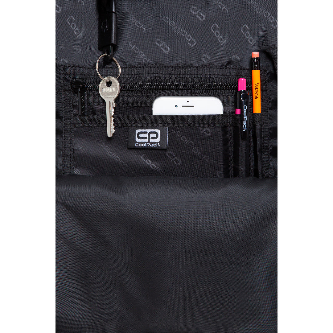 Mochila escolar CoolPack City Jungle Youth, espaçosa e confortável C48199/F