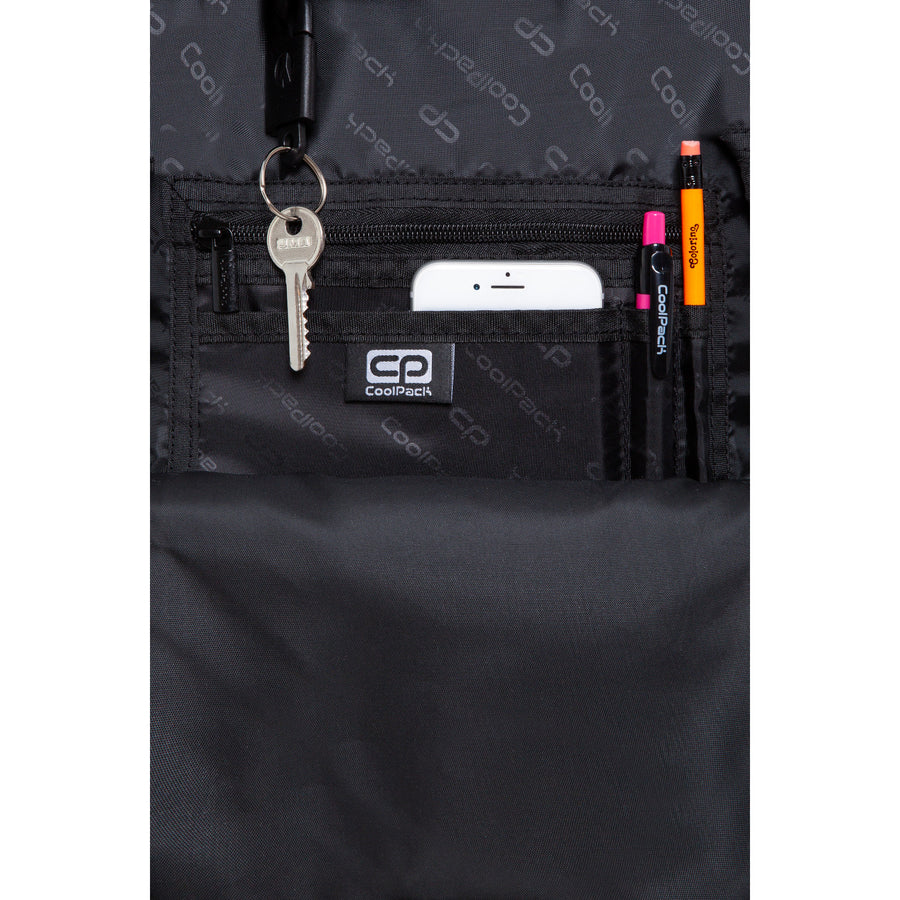 Mochila escolar CoolPack City Jungle Youth, espaçosa e confortável C48199/F