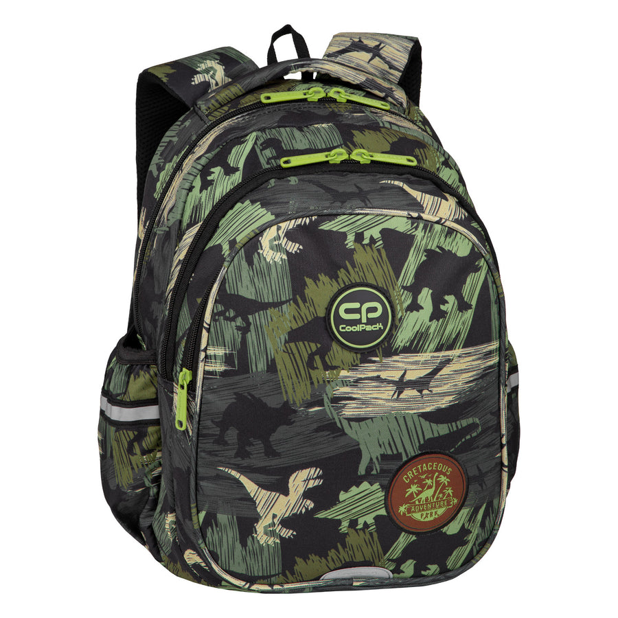 Mochila Coolpack Juvenil, 3 Compartimentos, Costas Contornadas, Jerry Adventure Park
