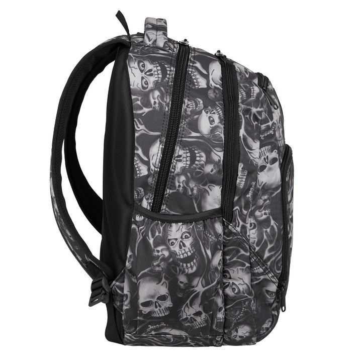 Mochila escolar CoolPack Skulls para jovens, espaçosa e confortável F024721